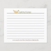 Sweet Tooth Fairy - Dessert Recipe Card (Rückseite)