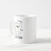 Sweet Tooth Funny Dental Puff Kaffeetasse (Vorderseite Links)