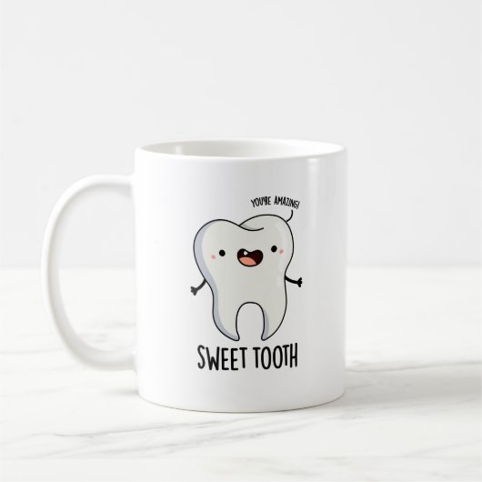 Sweet Tooth Funny Dental Puff Kaffeetasse (Links)