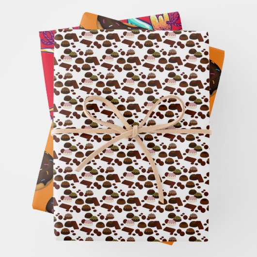"Sweet Tooth" Geschenkpapier Set (Beispiel)