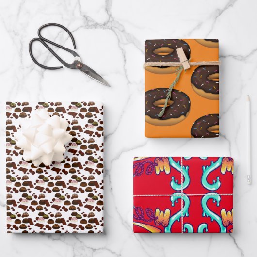 "Sweet Tooth" Geschenkpapier Set (Vorderseite)