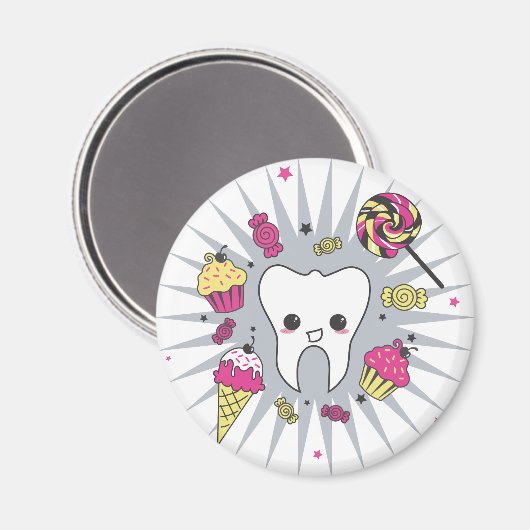 Sweet Tooth Magnet (Vorderseite/Rückseite)