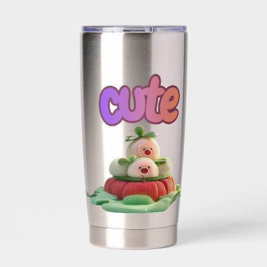 Sweet Treats 3D Kawaii Art Thermobecher (Vorderseite)