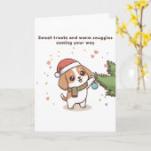 Sweet Treats and Warm Snuggles Coming Your Way Karte (Gelbe Blume)