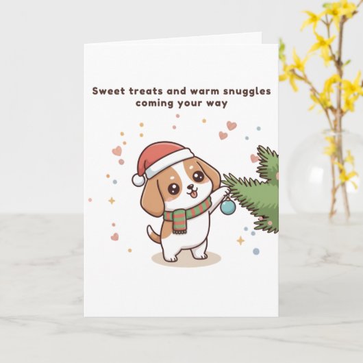 Sweet Treats and Warm Snuggles Coming Your Way Karte (Gelbe Blume)