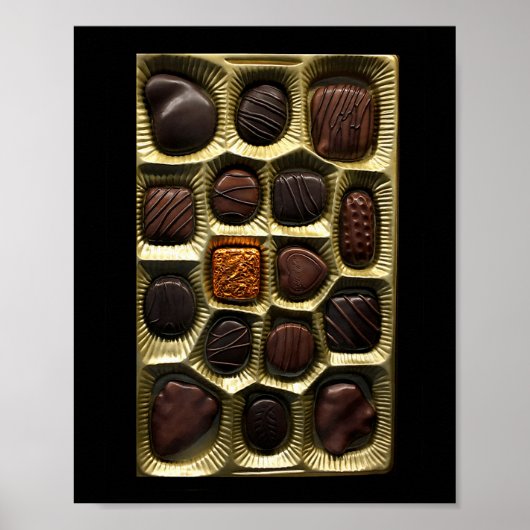 Sweet Treats Chocolate Truffles Box Of Chocolate V Poster (Vorne)
