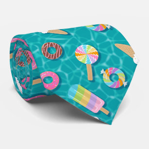 Sweet Treats Pool Floats – Teal Water Krawatte