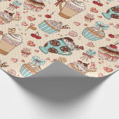 Sweet Treats Wrapping Paper Geschenkpapier (Ecke)