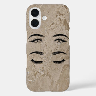 Sweet Trendy Cream Marble iPhone 16 Hülle