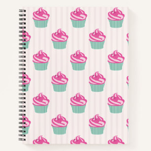 Sweet Trendy Cup Cakes Notizblock