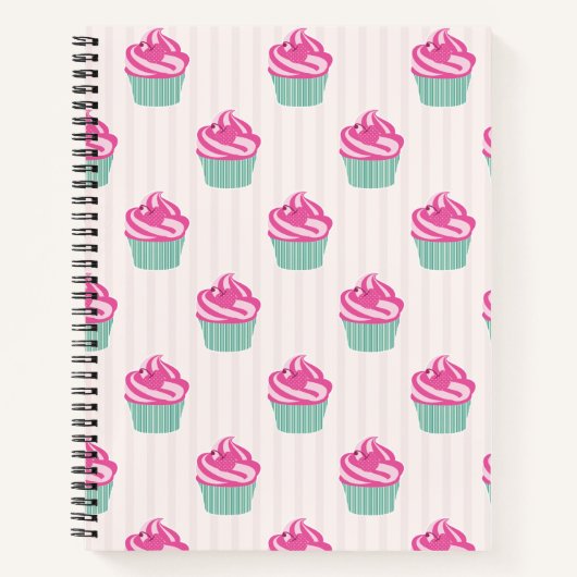 Sweet Trendy Cup Cakes Notizblock (Vorderseite)