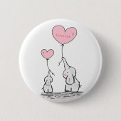Sweet Trendy Elefant Button (Vorderseite)