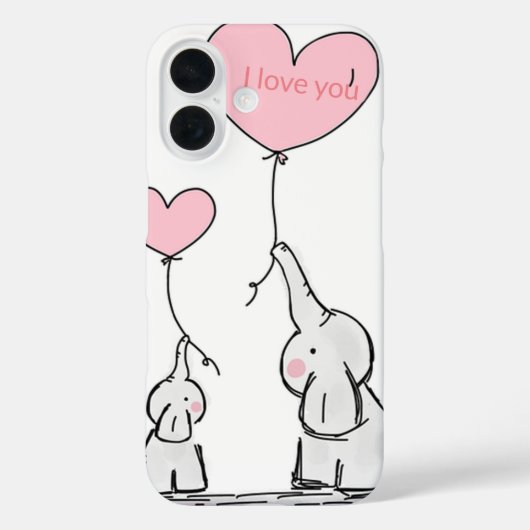 Sweet Trendy Elefant Case-Mate iPhone Hülle (Rückseite)