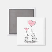 Sweet Trendy Elefant Magnet (Vorderseite/Rückseite)