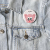 Sweet Trendy Pink Cat Button (Beispiel)