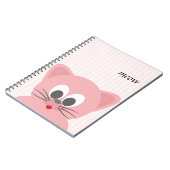 Sweet Trendy Pink Cat Notizblock (Linke Seite)