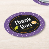 Sweet Trick oder Treat Halloween Danke Runder Pappuntersetzer (Angewinkelt)