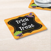 Sweet Trick oder Treat Halloween-Party Rechteckiger Pappuntersetzer (angewinkelt)