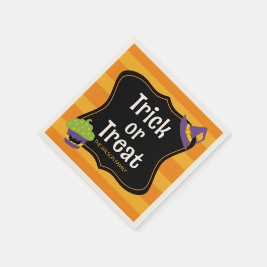 Sweet Trick oder Treat Halloween-Party Serviette (Ecke)