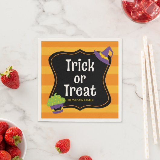 Sweet Trick oder Treat Halloween-Party Serviette (Beispiel)