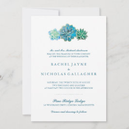Sweet Trio Succulents | Hochzeit Einladung