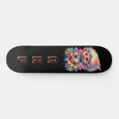 *~* Sweet Troll AP89 Neon Black Initials Blume Skateboard (Horizontal)