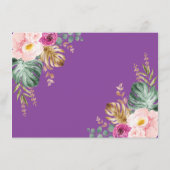 Sweet Tropical Boho Elephant Baby Diaper Begleitkarte (Rückseite)