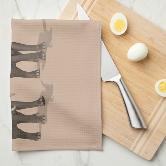 Sweet Trumping Elephants Quartett Handtuch (Viertel Falte)