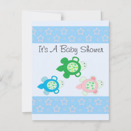 Sweet Turtle Baby Dusche Einladung