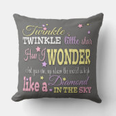 Sweet Twinkle Star Baby Kinderzimmer Kissen (Vorderseite)