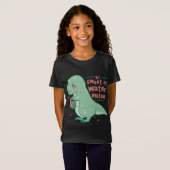Sweet Tyrannosaurus Rex Watermelon Cartoon Niedlic T-Shirt (Vorne ganz)