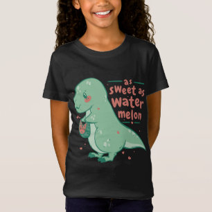 Sweet Tyrannosaurus Rex Watermelon Cartoon Niedlic T-Shirt