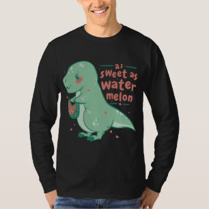 Sweet Tyrannosaurus Rex Watermelon Cartoon Niedlic T-Shirt