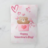 Sweet Überraschung Valentinstag Feiertagskarte (Innenseite)