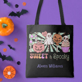 Sweet und unscharf, trick oder behandeln Schwarz Tasche