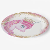 Sweet Unicorn Baby Duschpapier Teller (Schrägansicht)