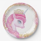 Sweet Unicorn Baby Duschpapier Teller (Vorderseite)