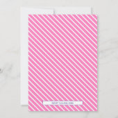 Sweet Unicorn Baby Girl Aqiqah Einladung (Rückseite)