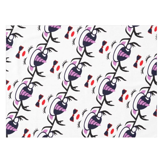 Sweet Unicorn Gesicht Tischdecke (Vorderseite (Horizontal))