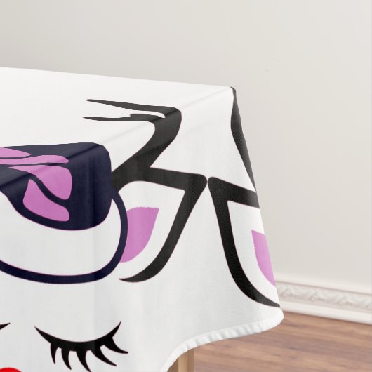 Sweet Unicorn Gesicht Tischdecke (Beispiel)