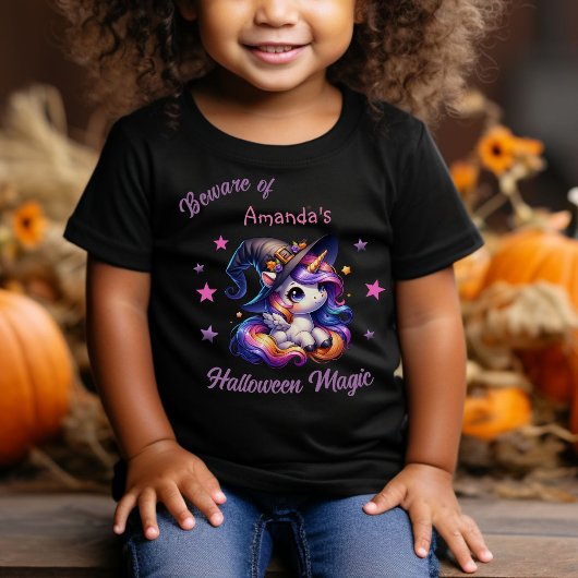 Sweet Unicorn Girls Halloween Individuelle Name Baby T-shirt