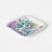 Sweet Unicorn Kinderdusche Pappteller (Gewinkelt)