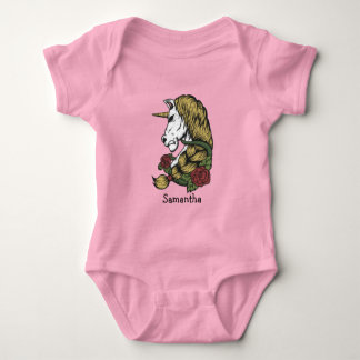 Sweet Unicorn Party Baby Bodysuit Strampler