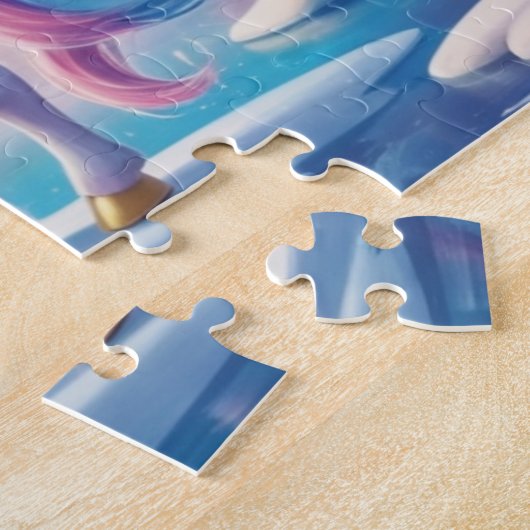 Sweet Unicoron am Frostsee Puzzle (Seite)