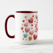 Sweet Valentine Chocolate Heart  Tasse (Links)