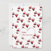 Sweet Valentine Friends – Whimsical Kids  Feiertagskarte (Rückseite)