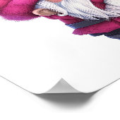 Sweet Valentine Gnome mit Floating Heart Bubbles Poster (Ecke)