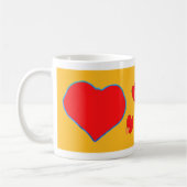 Sweet Valentine Heart Foto Kaffee Tasse Orange (Links)