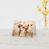 Sweet Valentine Karte (Gelbe Blume)