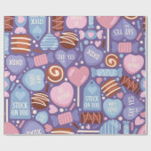 Sweet Valentine Leckerei Muster Geschenkpapier (Flach)